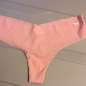 Pink Victoria secret thong size medium NWT